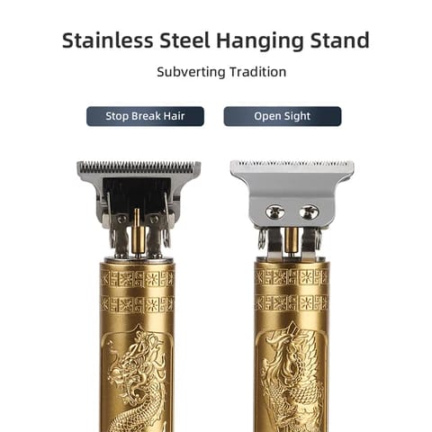 Professional Dragon Design Hair Trimmer – Precision Grooming for Men