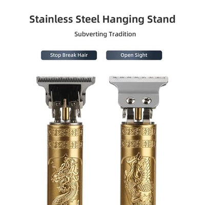 Professional Dragon Design Hair Trimmer – Precision Grooming for Men
