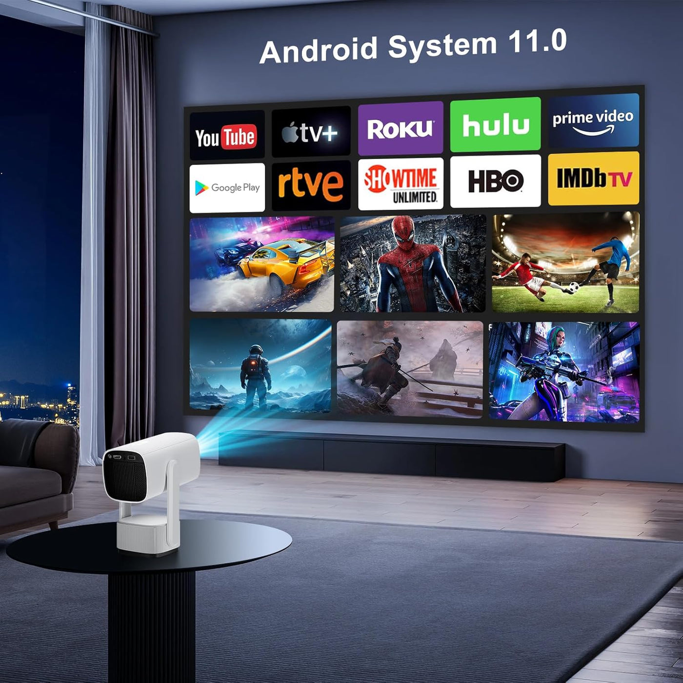 Wireless Karaoke Speaker with Dual Mics & Colorful LED Light Display