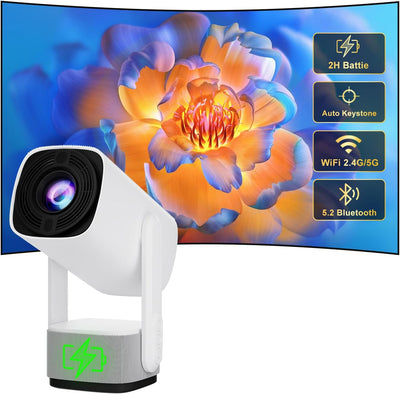 Wireless Karaoke Speaker with Dual Mics & Colorful LED Light Display