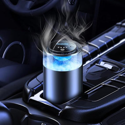 Car Aroma Diffuser with LED Light – USB Powered Humidifier & Air Freshener
