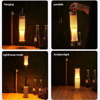 4-in-1 LED Portable Lantern – Hanging, Ambient, Lighthouse & Handheld Modes for Indoor/Outdoor Use