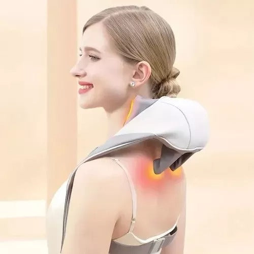 Electric Shiatsu Neck & Shoulder Massager with Heat – Deep-Kneading Back Massager Wrap