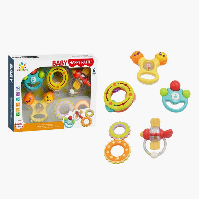 Colorful Baby Rattle Toy Set – Safe, Fun & Educational Toys for Infants 6+ Months