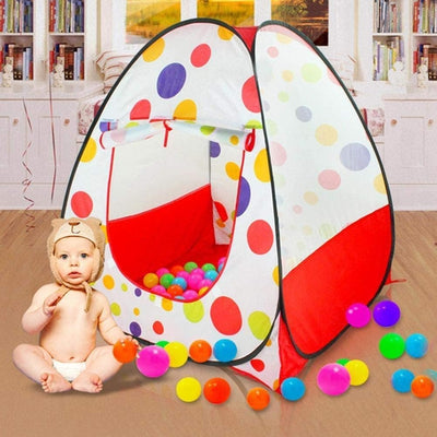 Colorful Pop-Up Play Tent with Balls for Babies and Toddlers – Indoor/Outdoor