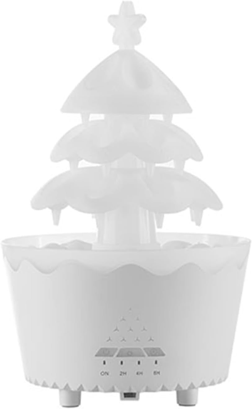 Christmas Tree Style Humidifier with LED Light – Aromatherapy Diffuser for Home & Office Use