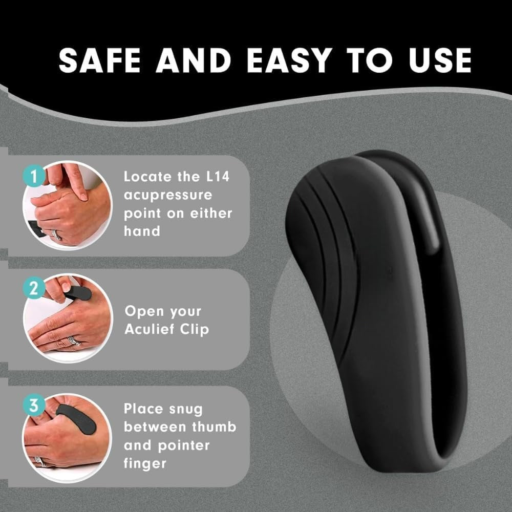 Hand Acupressure Clip – Natural Pressure Point Relief Tool for Stress, Anxiety & Headache Relief