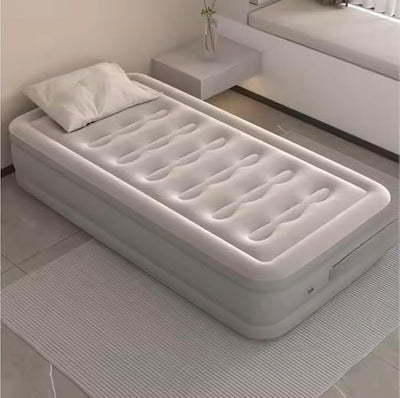 Inflatable Air Mattress with Built-In Pillow – Comfortable, Portable Bed for Travel & Guests