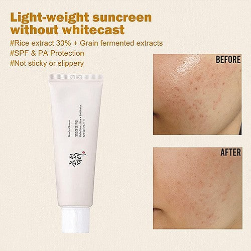 Beauty of Joseon Relief Sun SPF50+ PA++++ with Rice & Probiotics – Lightweight Sunscreen
