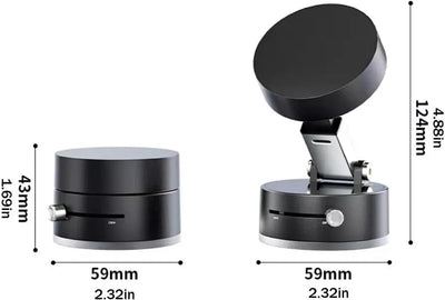 360° Magnetic Wireless Car and Phone Charger Mount with Auto-Clamp & Fast Charging