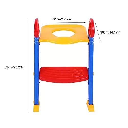 Foldable Kids Potty Training Seat with Ladder – Anti-Slip, Adjustable & Comfortable Design