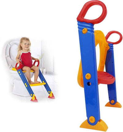 Foldable Kids Potty Training Seat with Ladder – Anti-Slip, Adjustable & Comfortable Design
