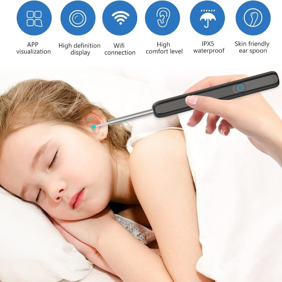 Smart WiFi Visual Ear Cleaner with HD Camera – Safe, Waterproof & Comfortable for Kids and Adults
